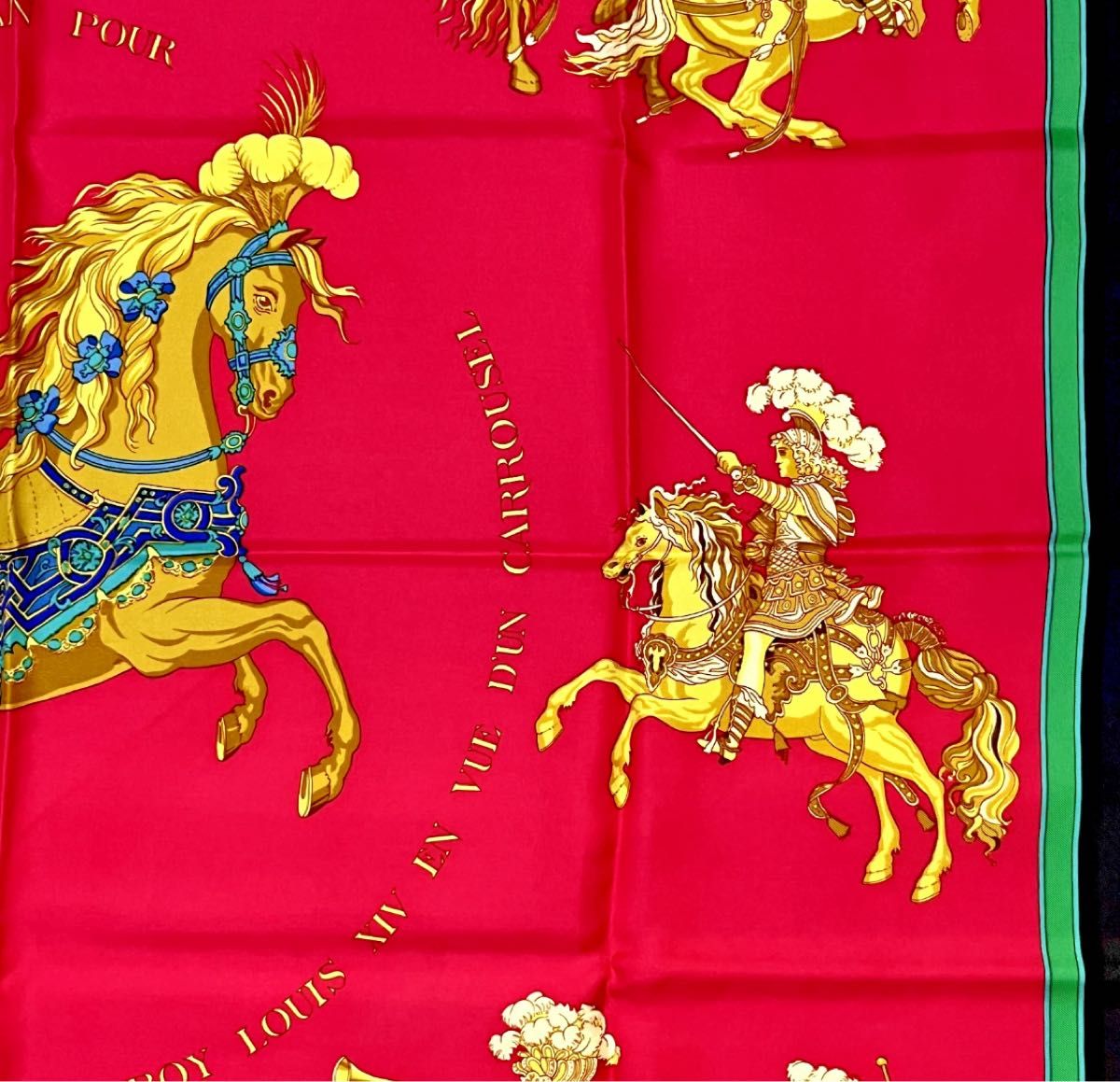 HERMES エルメス カレ90 CARROUSEL スカーフ レッド系｜Yahoo!フリマ