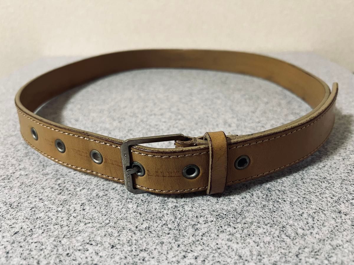 Dior HOMME 04AW Victim期 スクエアバックルハトメレザーベルト サイズ