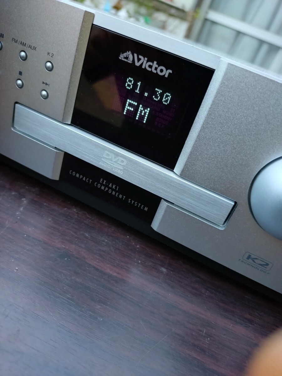 送料無料 システムコンポ JVC Victor ビクター EX-AK1 動作確認済 WOOD