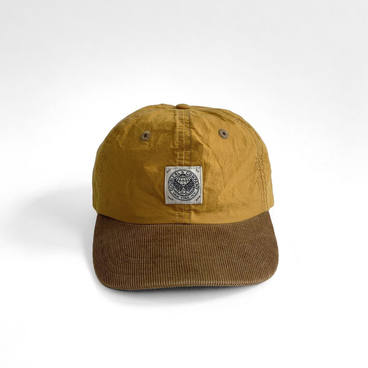 完売品 25SS 新品 RRL コーデュロイビル オイルクロス ボール キャップ