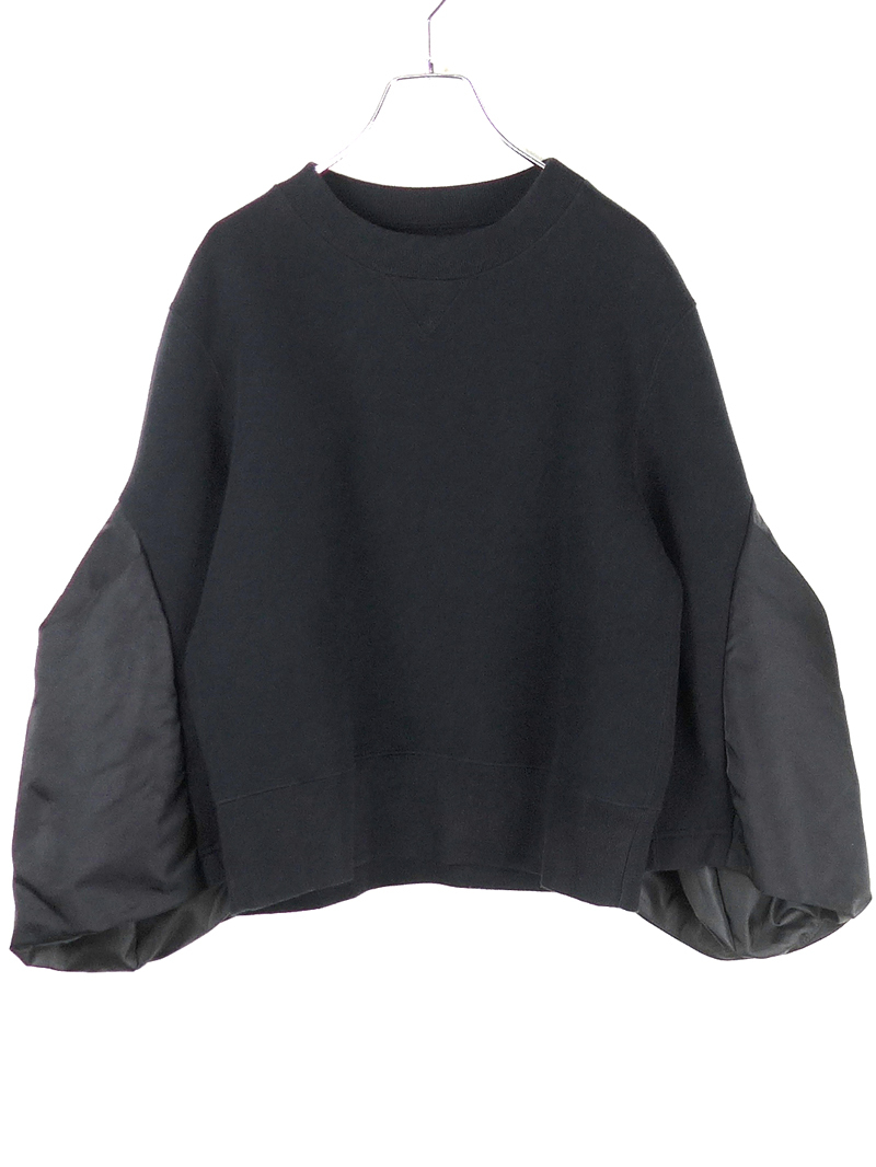 sacai サカイ 24AW Nylon Twill x Sponge Sweat Pullover ミリタリー