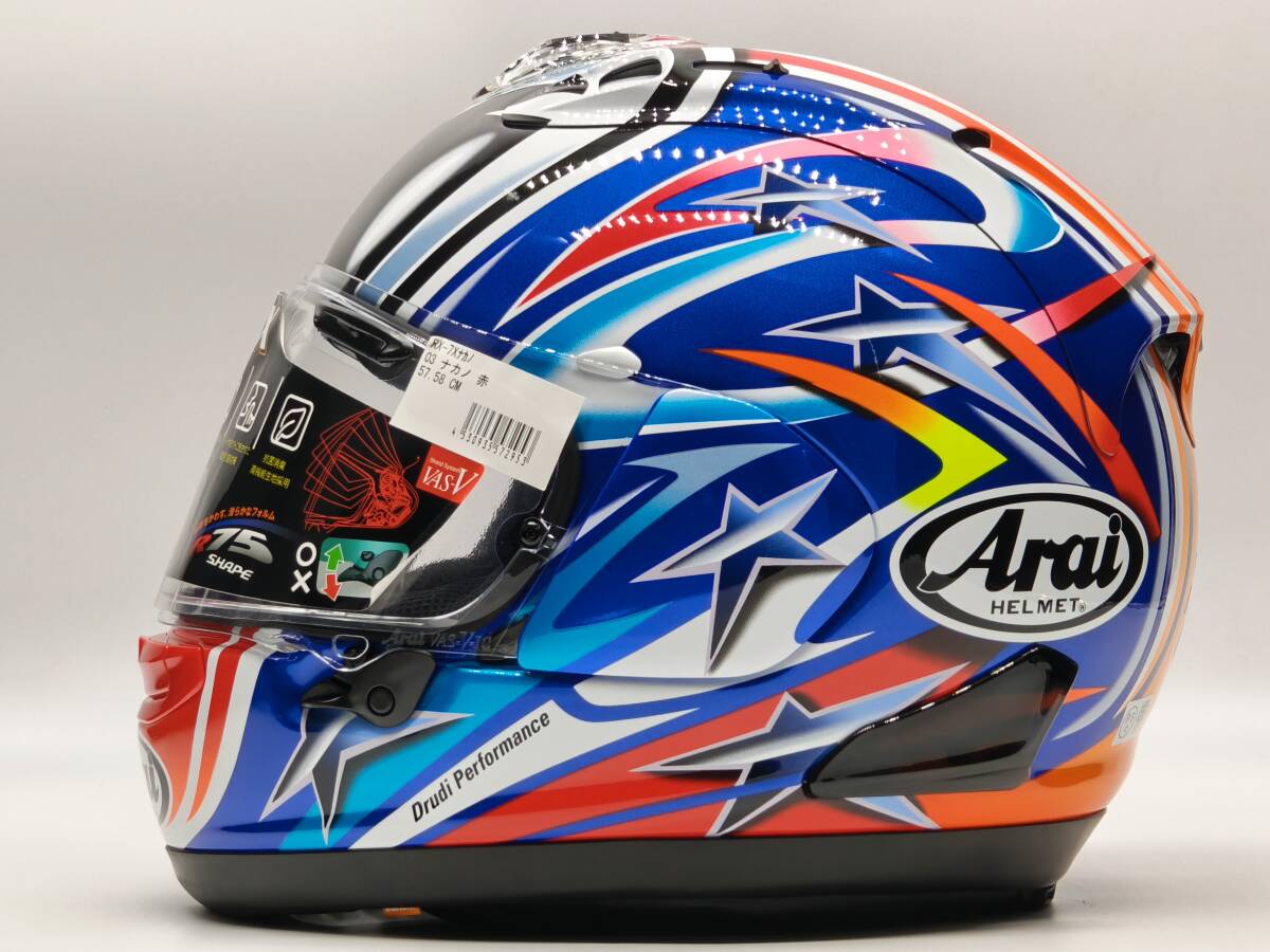 Arai アライ RX-7X NAKANO 03 中野真矢03 赤 RX7X 直筆サイン入り フル