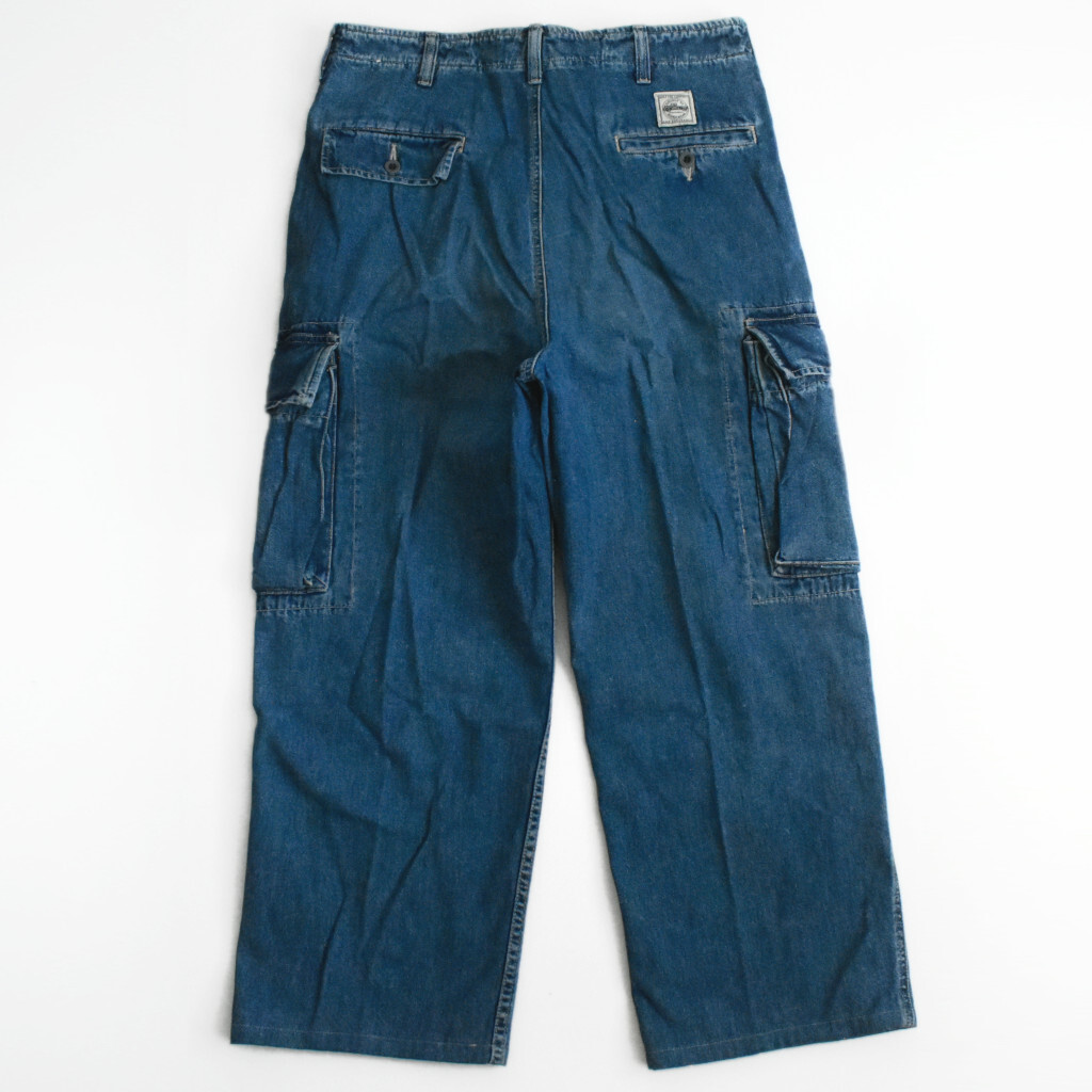 90s RRL 初期 3つ星タグ 名作 デニム カーゴパンツ 30 USA製 vintage