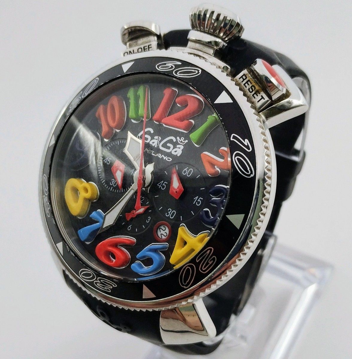 可動品】GaGa MILANO ガガミラノ マヌアーレ48 クロノ マルチ 回転