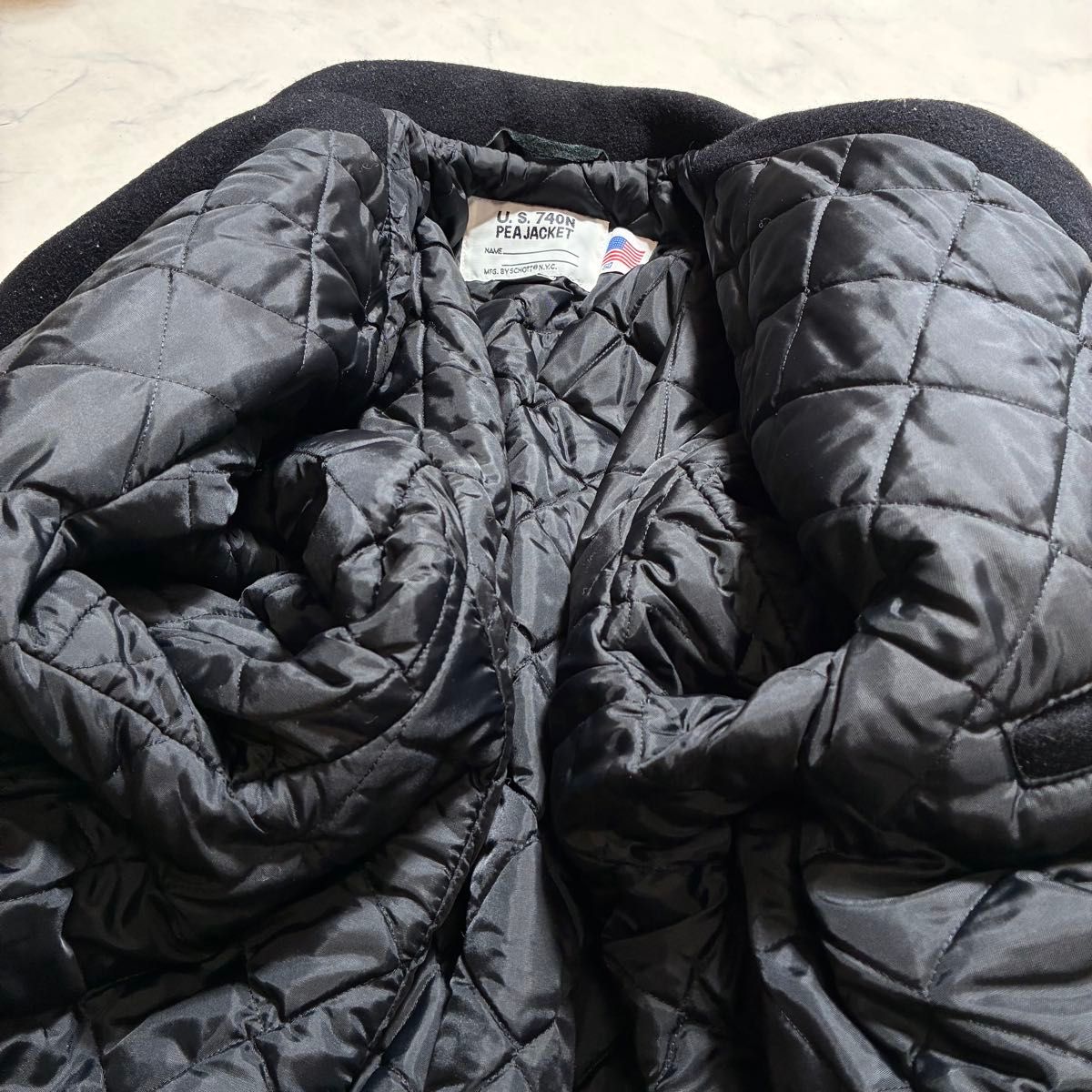 超ビッグサイズ(50) Schott ショット ピーコート Pコート キルティング