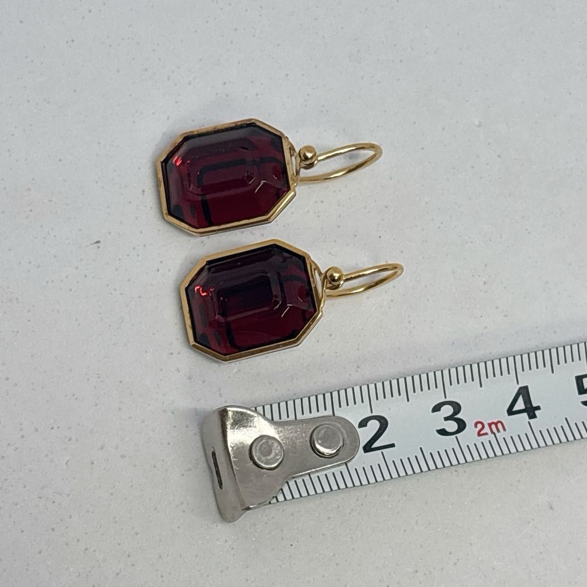 Baccarat バカラ アルクール ピアス レッド×ゴールドカラー｜Yahoo
