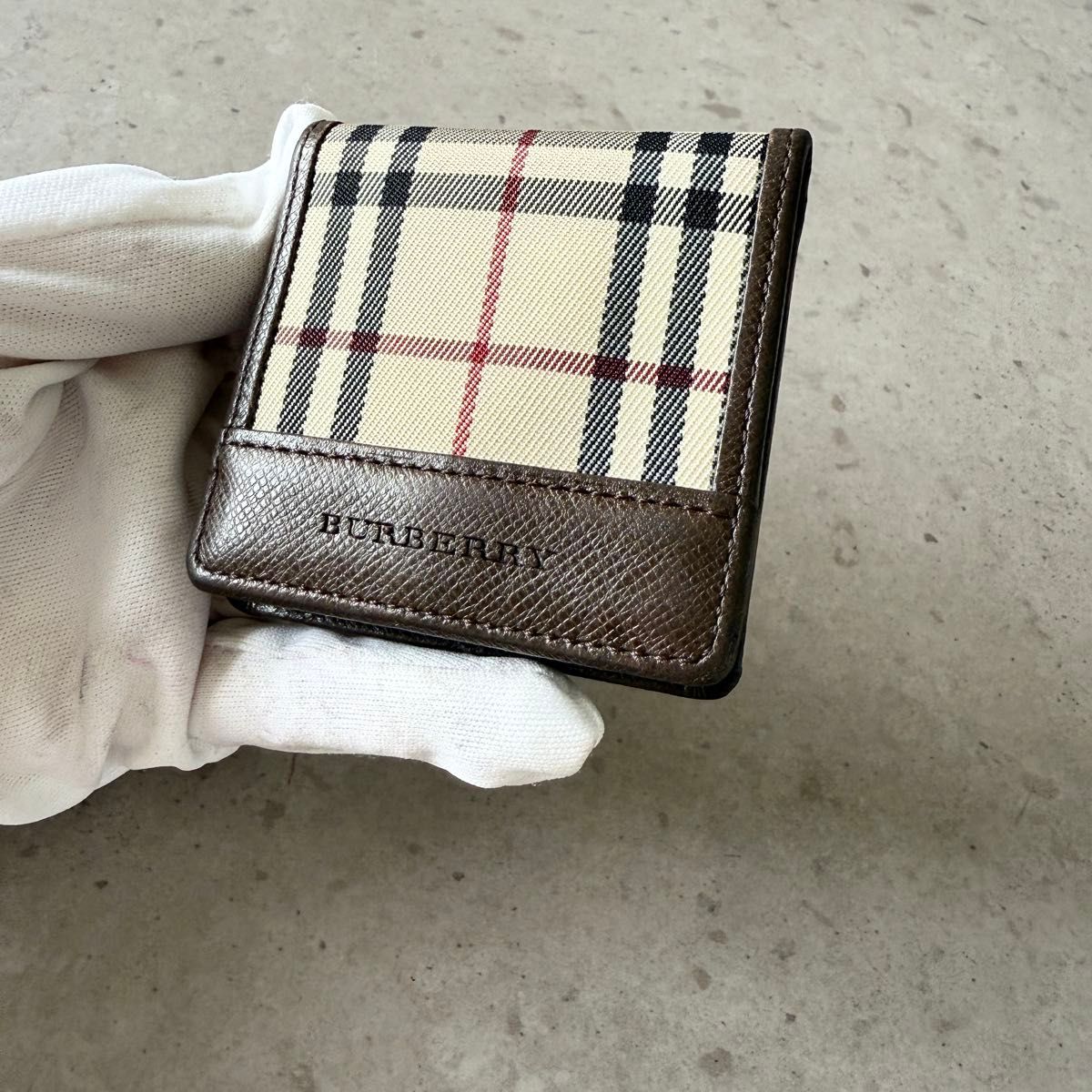 美品】BURBERRY バーバリー ノバチェック コインケース 小銭入れ