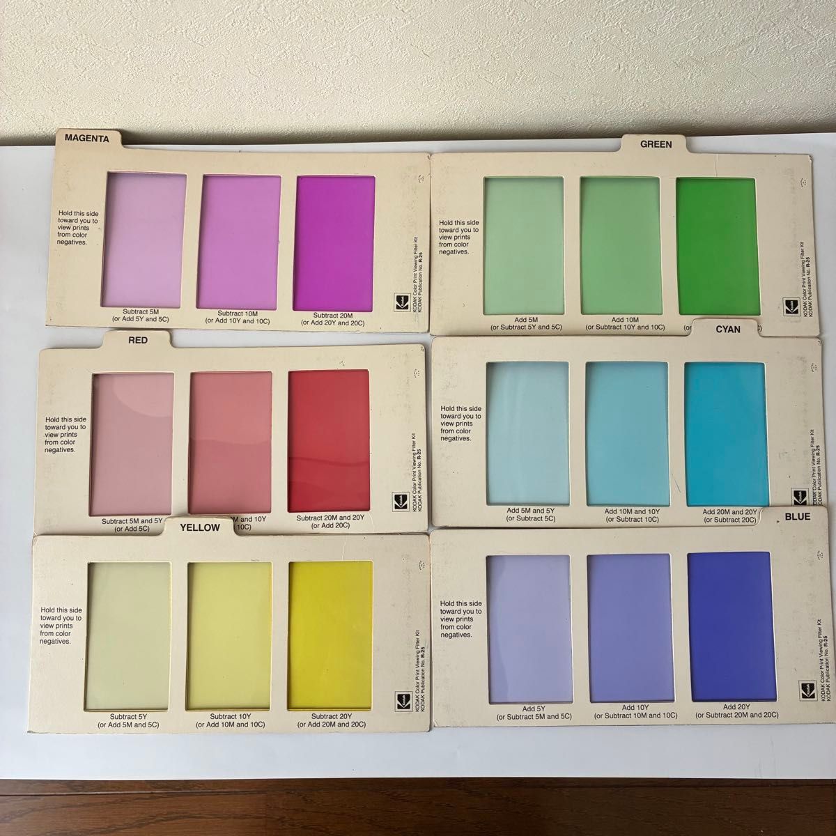 KODAK Color Print VIEWING FILTER KITコダック カラープリントビュー
