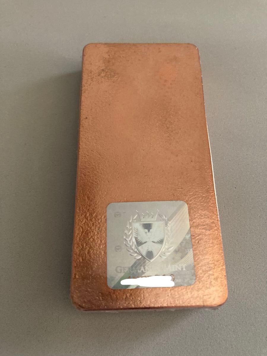 Germania Mint 純銅インゴット ドイツ ゲルマニアミント社発行 1kg