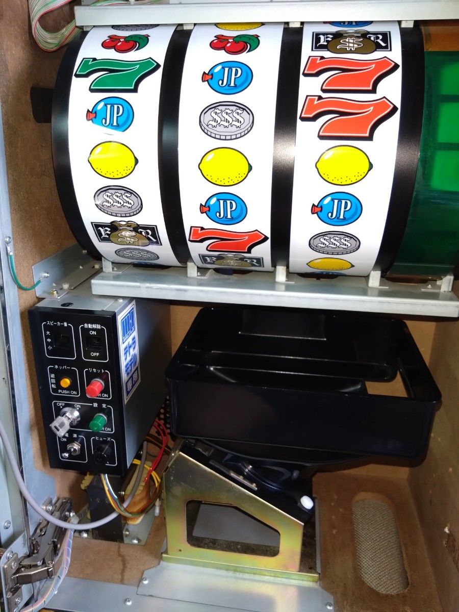 パチスロ実機 裏 スーパーリノ レモン2連ver コイン不要機付き｜Yahoo