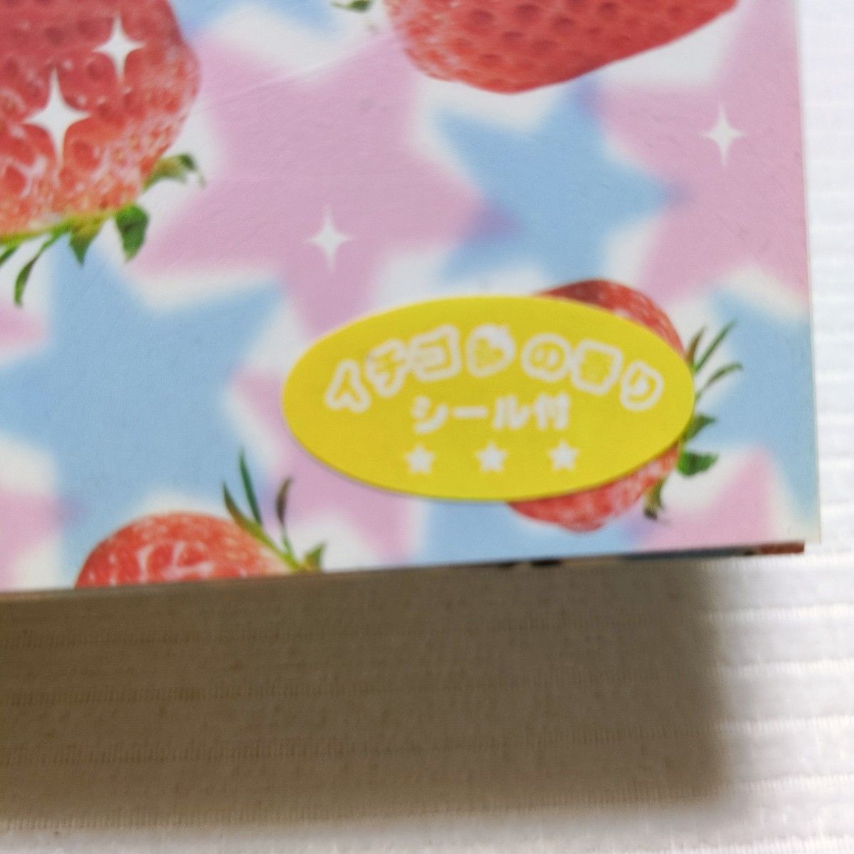 平成 レトロ メモ帳 ストロベリー いちご シール付き いちごの匂い