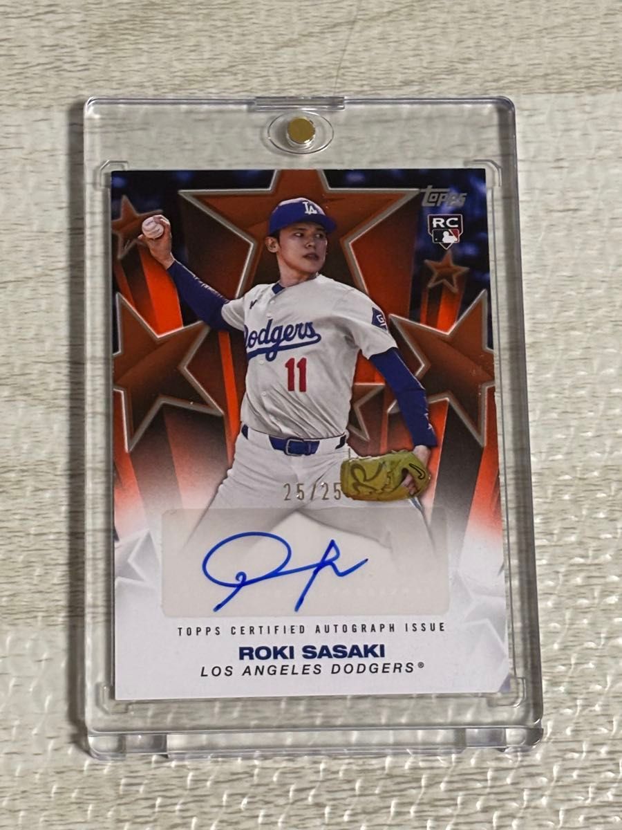 2025 TOPPS SERIES 2 佐々木朗希オート サインカード 25シリ｜Yahoo