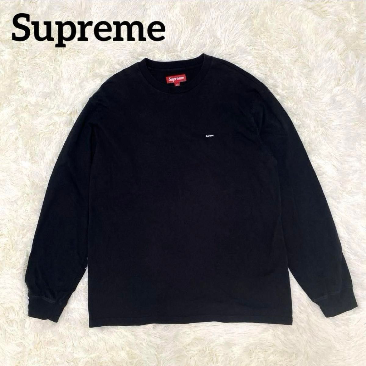 Supreme 24SS Small Box L/S Tee ブラック L シュプリーム スモール
