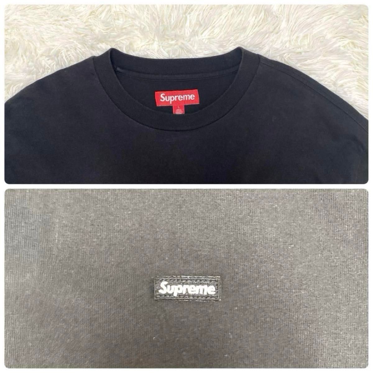 Supreme 24SS Small Box L/S Tee ブラック L シュプリーム スモール