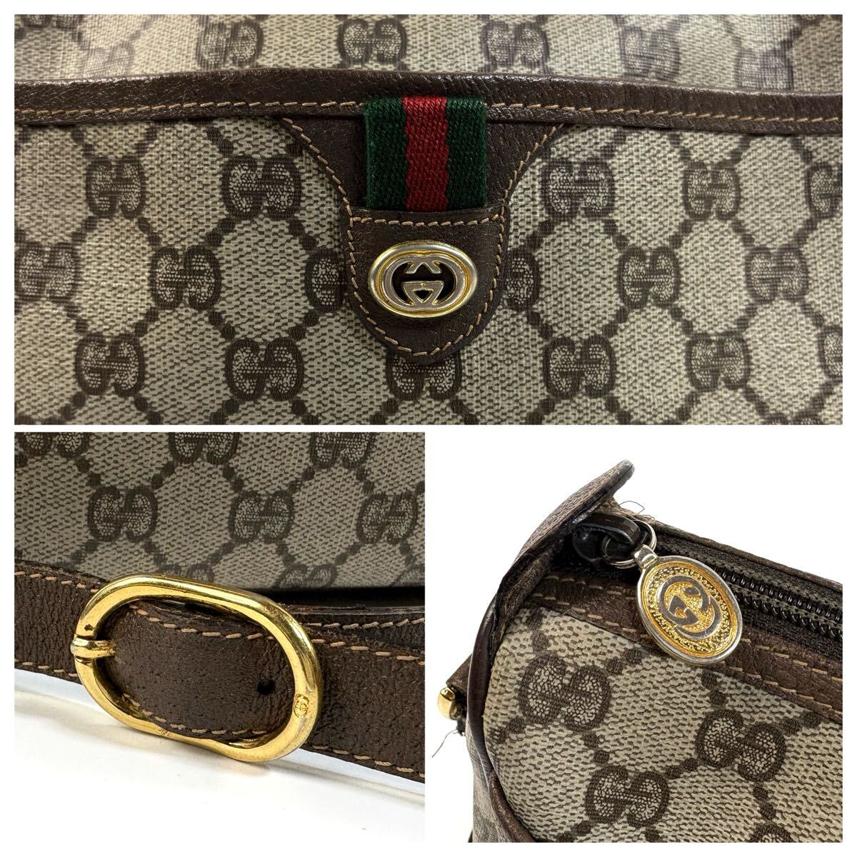 美品】GUCCI グッチ シェリーライン GG スプリーム PVC レザー