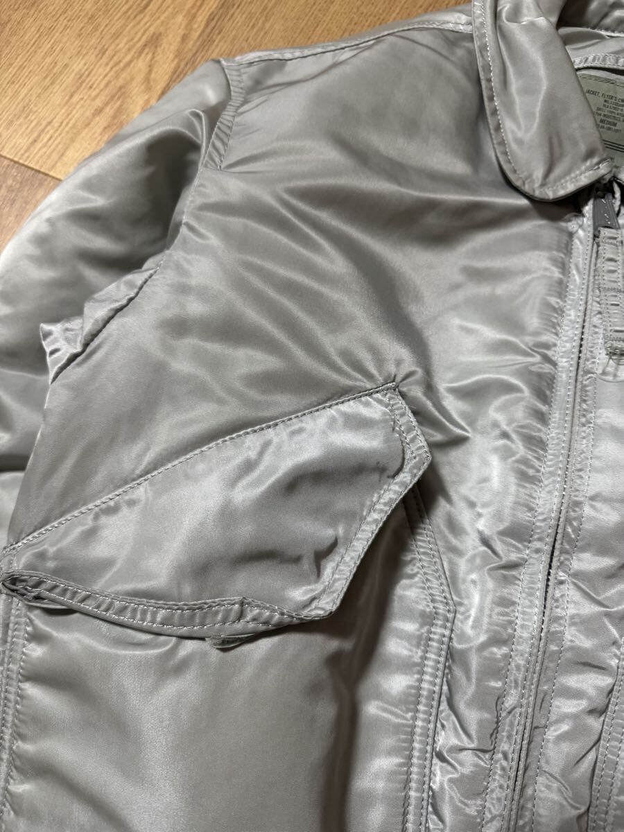 稀少色シルバー ALPHA INDUSTRIES 90s USA製 CWU-45P フライト