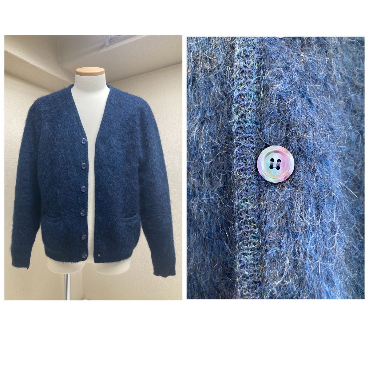 モヘア65% 毛足長 美品 60s Sears ヴィンテージ モヘアカーディガン