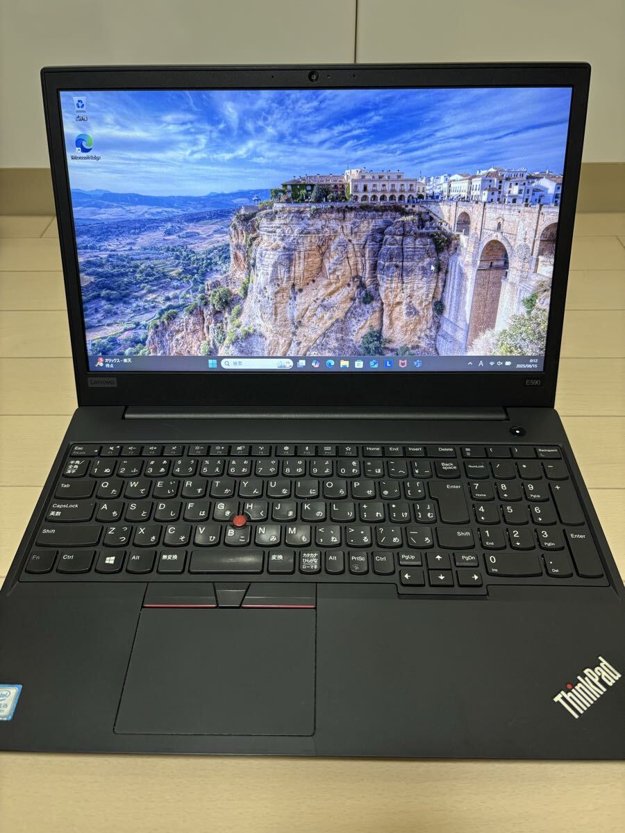 ほぼ美品/AC付き】Lenovo ThinkPad E590 Windows11 SSD256GB メモリ8GB