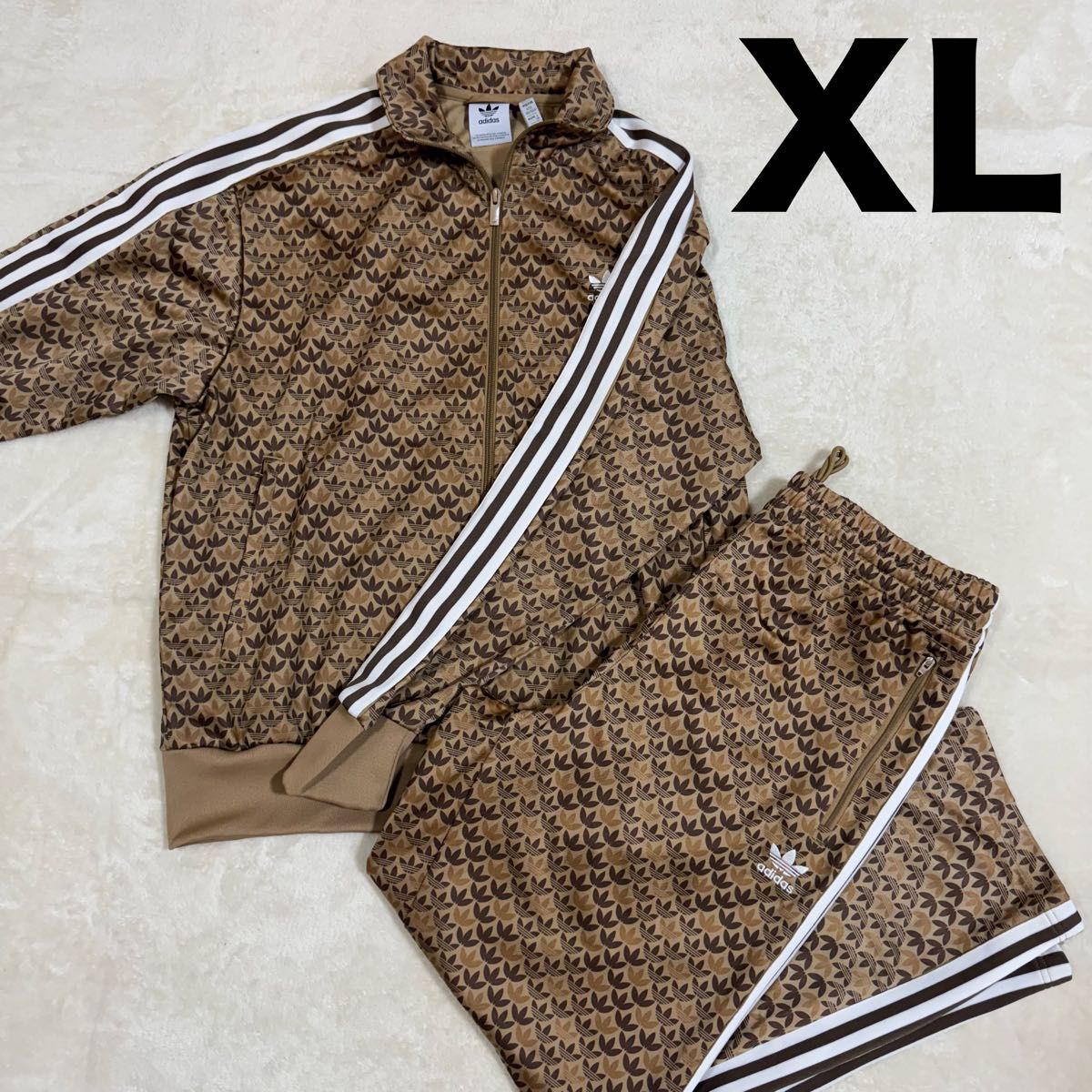 ほぼ新品】adidas アディダス モノグラム ジャージ セットアップ XL