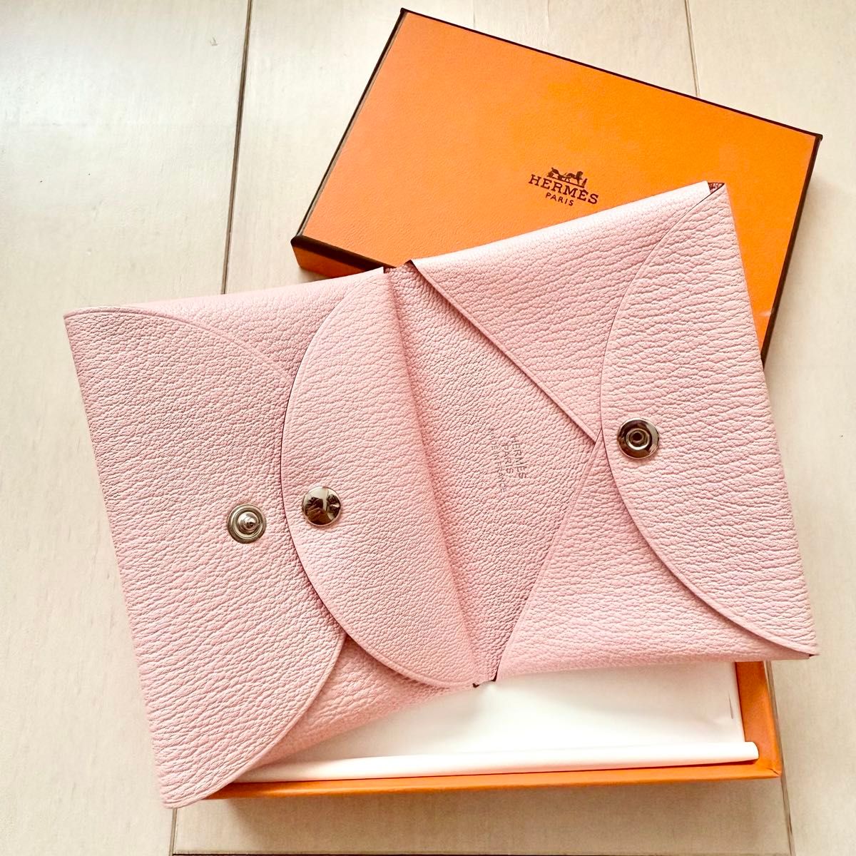 新品未使用】HERMES エルメス カルヴィデュオ 小銭入れ カードケース K
