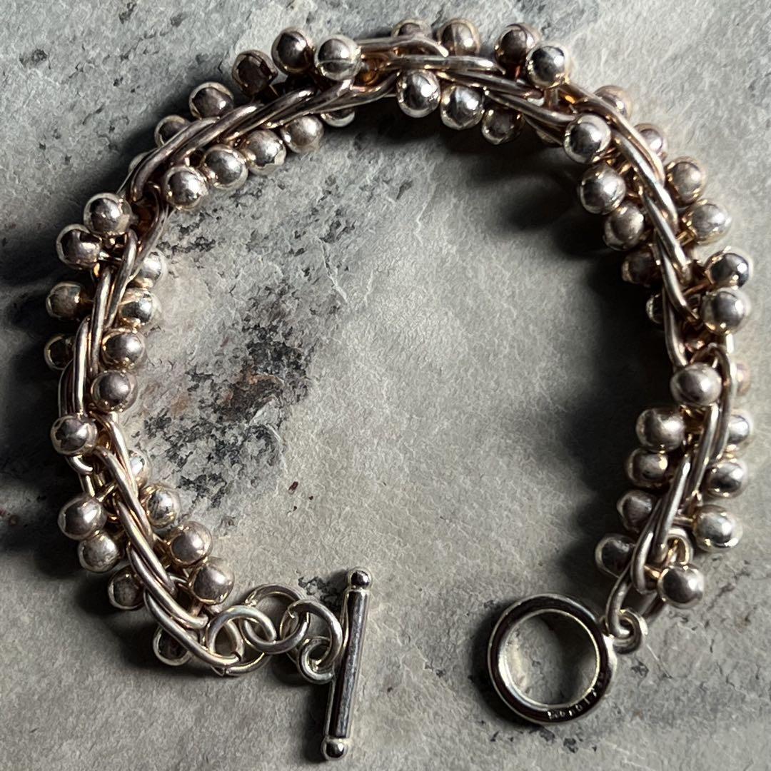 VINTAGE ヴィンテージ MEXICO 925 刻印 シルバーパール DNA