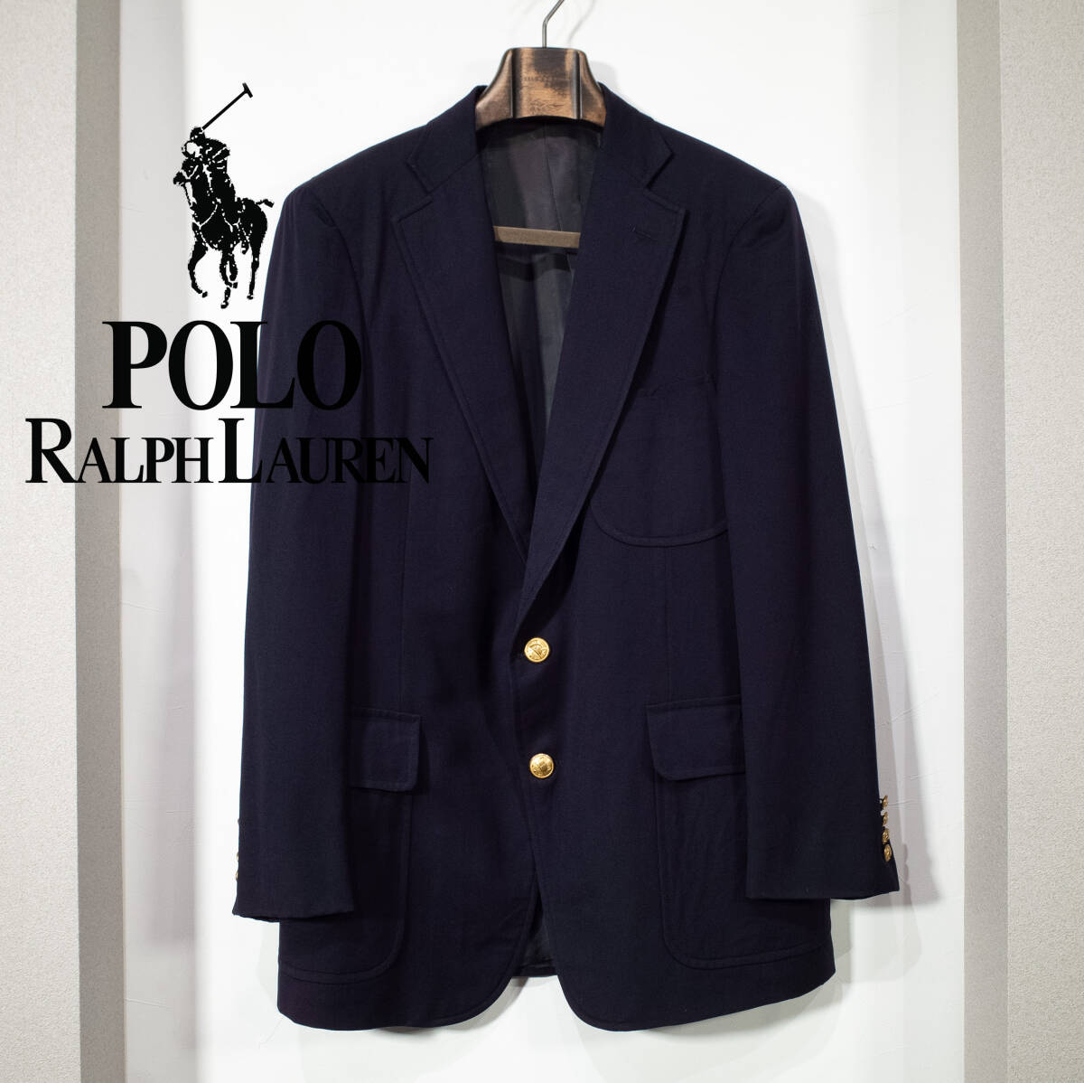 L〜位 / 80s Polo Ralph Lauren ラルフローレン 三角タグ 金ボタン