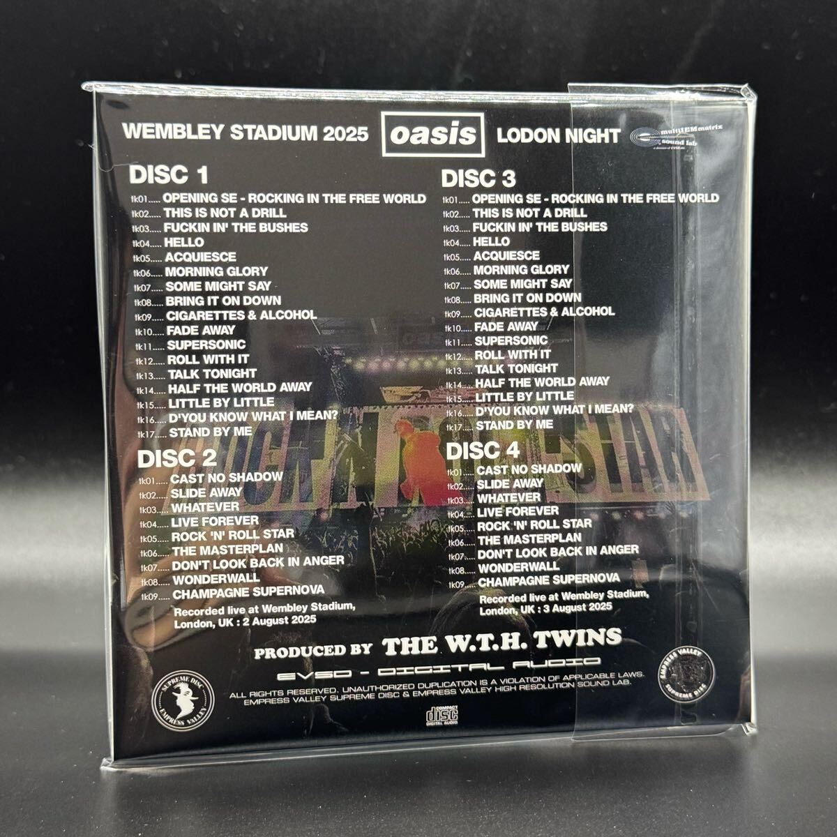 OASIS / WEMBLEY NIGHTS FOREVER「ウェンブリー伝説の夜」(4CD+BONUS
