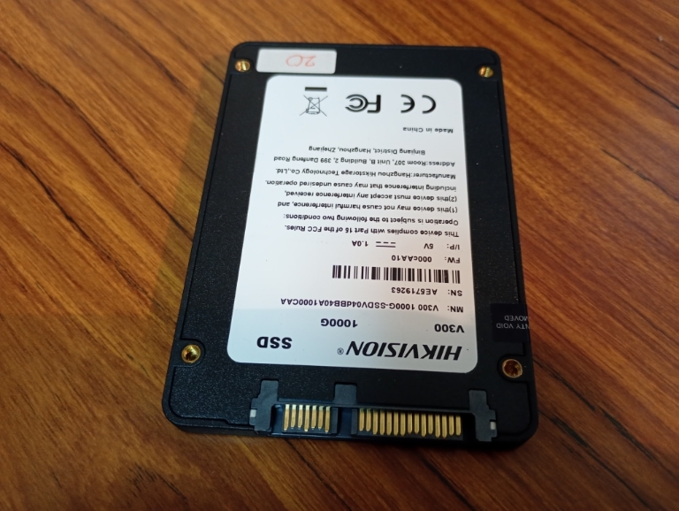 SSD 1000GB ＝ 1TB （20時間） 紫 Hikvision V300 正常判定｜Yahoo