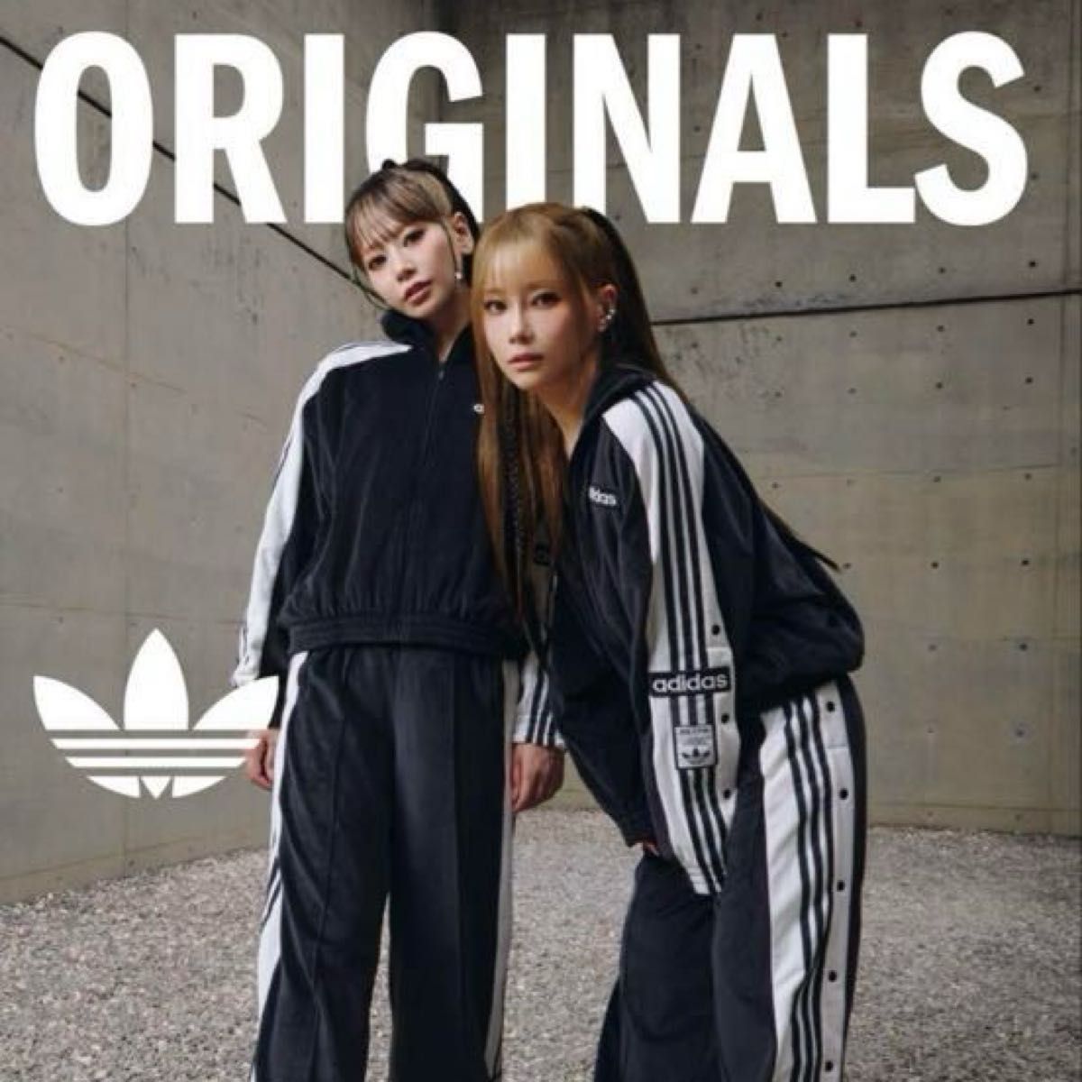 adidas アディブレイク ベロア ブラック 上下 セットアップ サイズXL