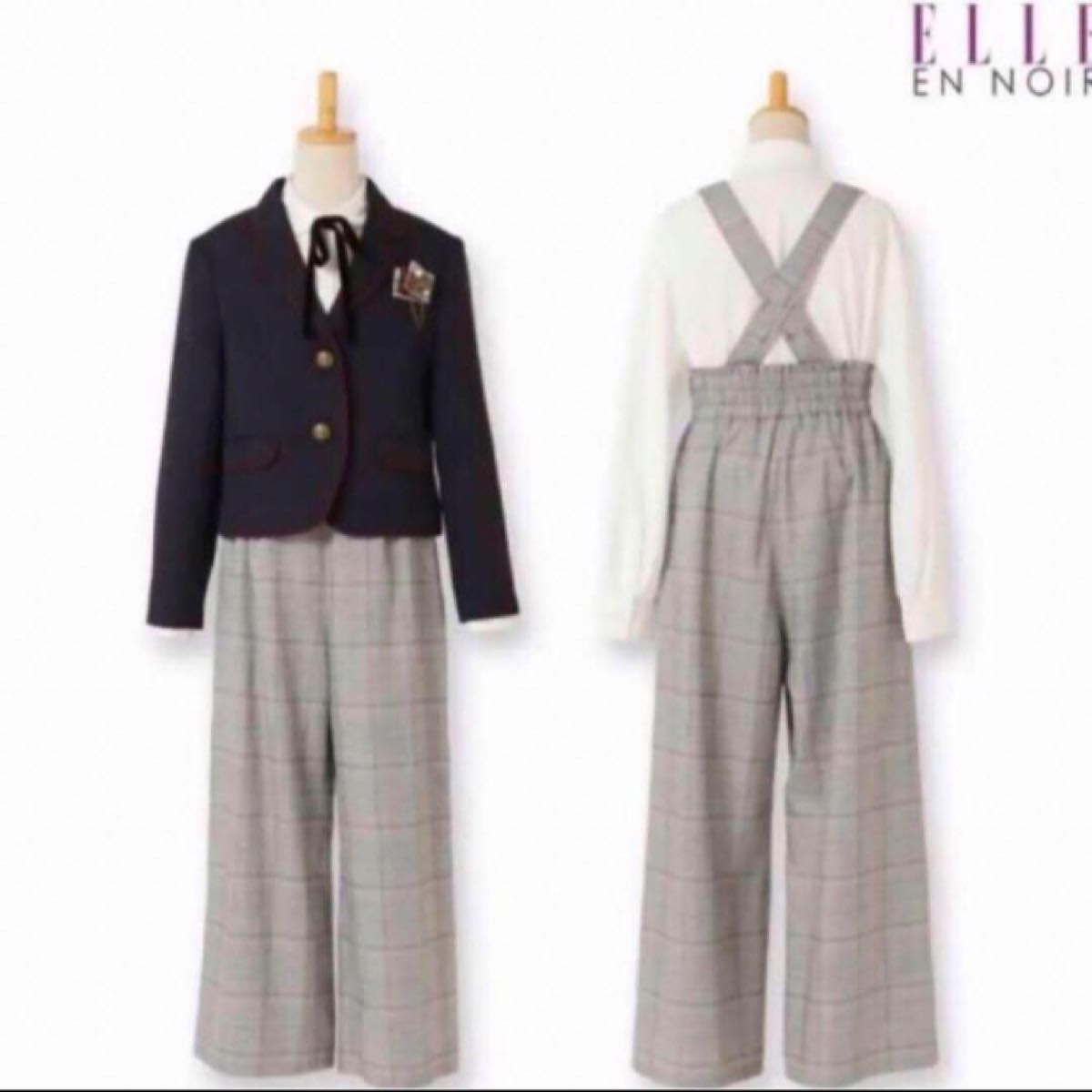 美品 ELLE EN NOIR/エルアンノワール ブレザーワイドパンツスーツ 160