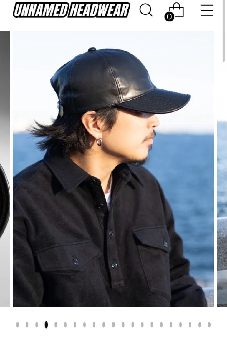 新品 unnamed headwear レザー キャップ ブラック｜Yahoo!フリマ（旧