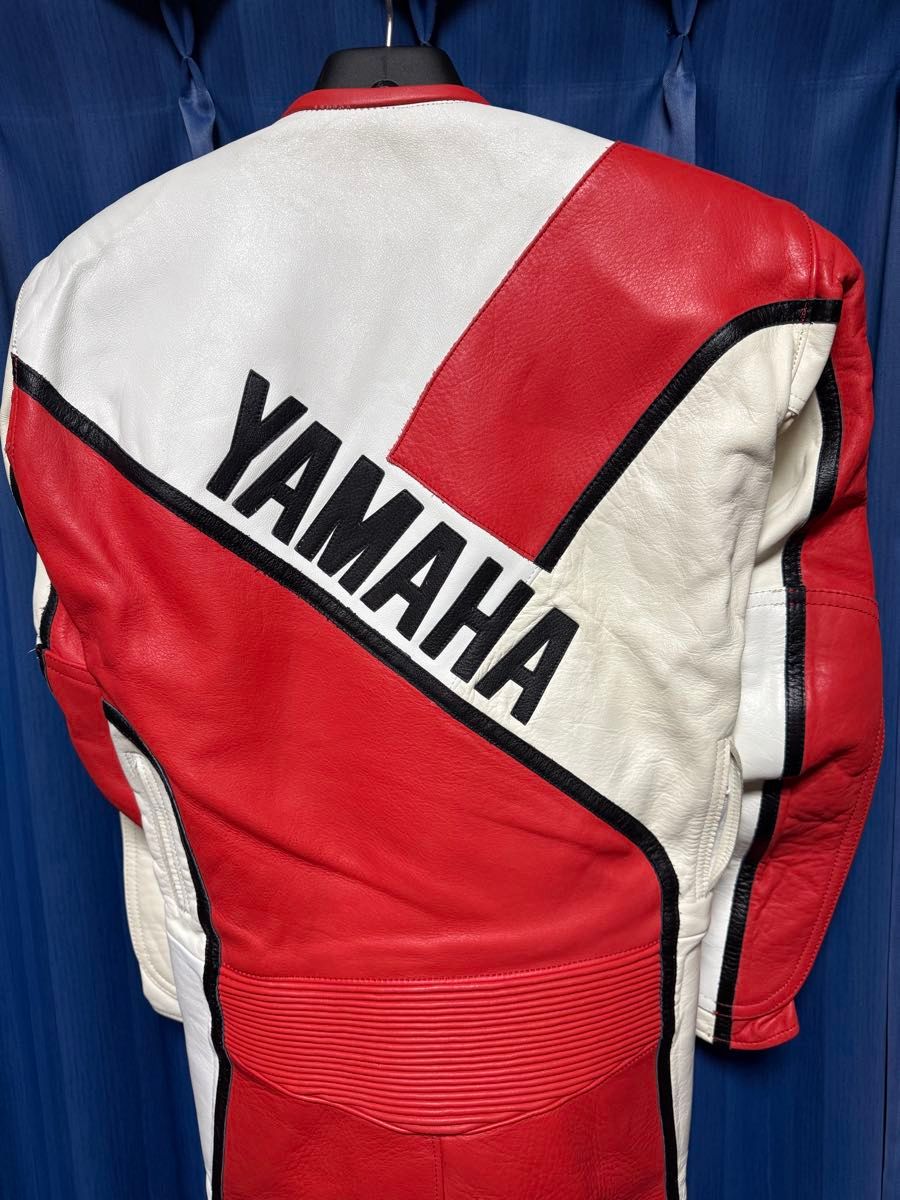 レア 希少 当時物 YAMAHA ヤマハ レーシングスーツ 革ツナギ Mサイズ