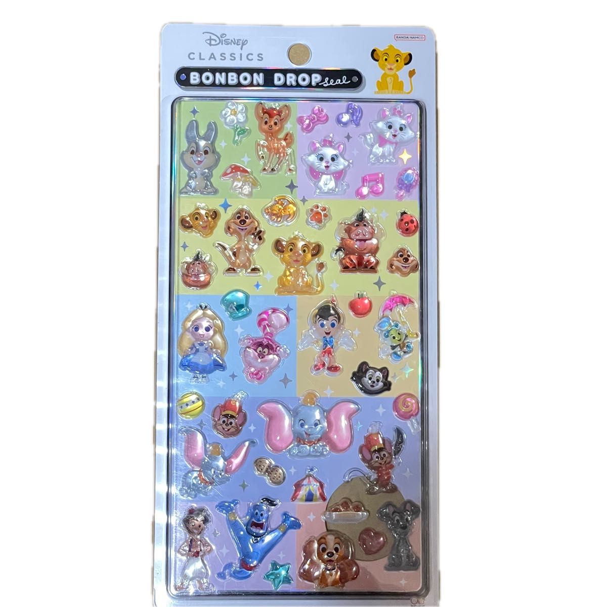 ディズニー ボンボンドロップシール クラシック バンビ マリー シンバ