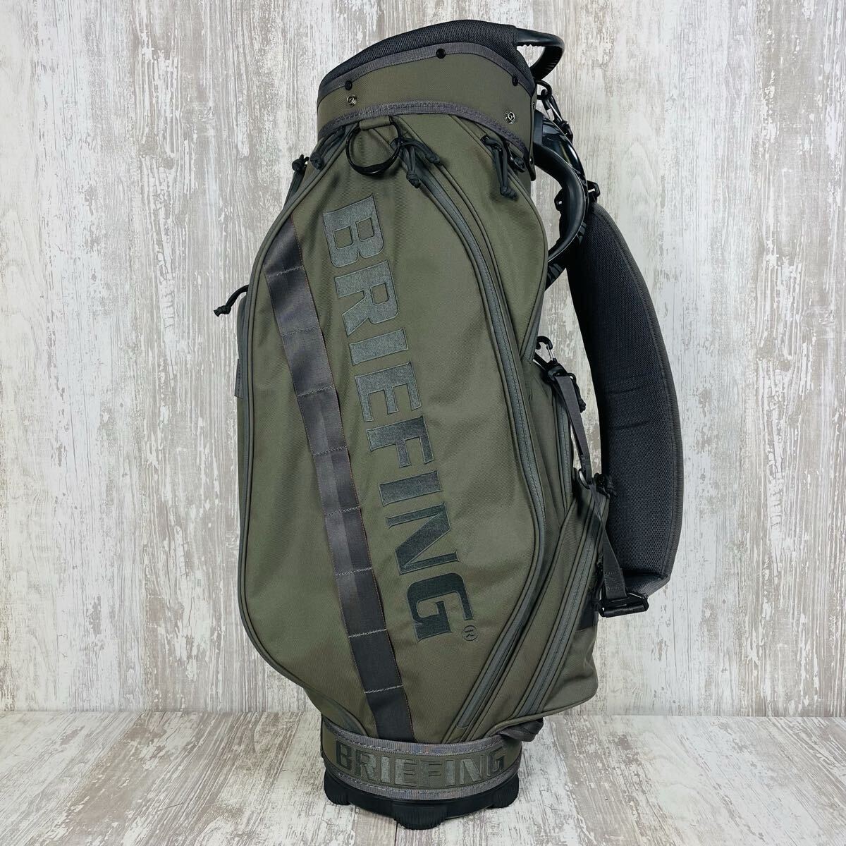 極美品】BRIEFING ブリーフィング CR-5 キャディバッグ RANGER GREEN