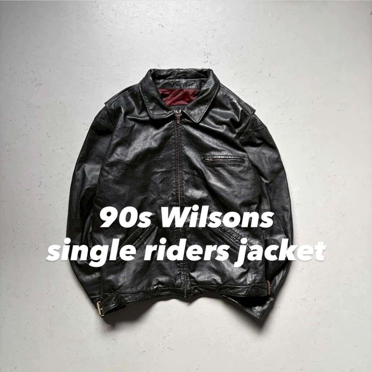 90s Wilsons single riders jacket ウィルソンズ シングルライダース
