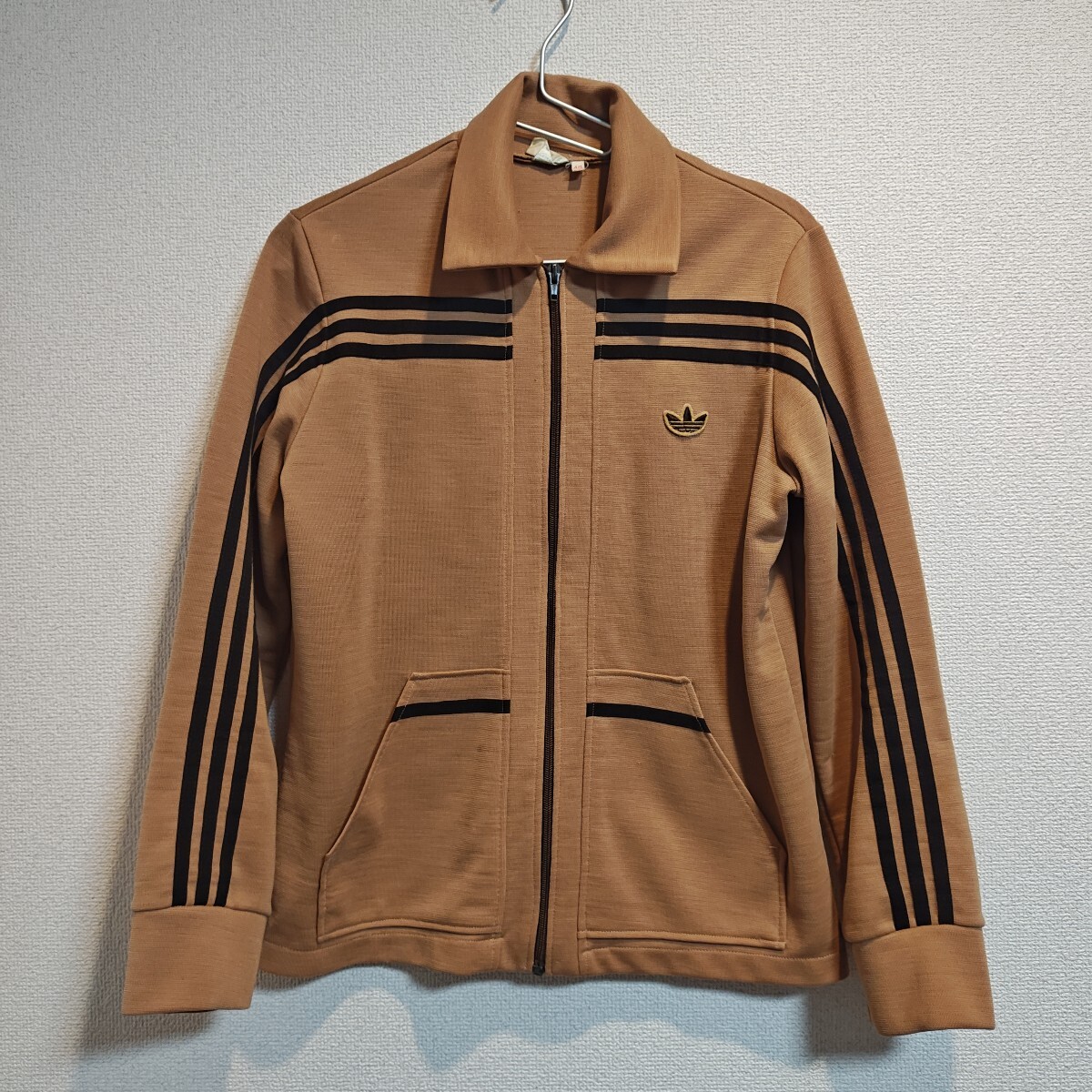レア 西ドイツ製 adidas ガイコツジャージ ベージュ 48サイズ