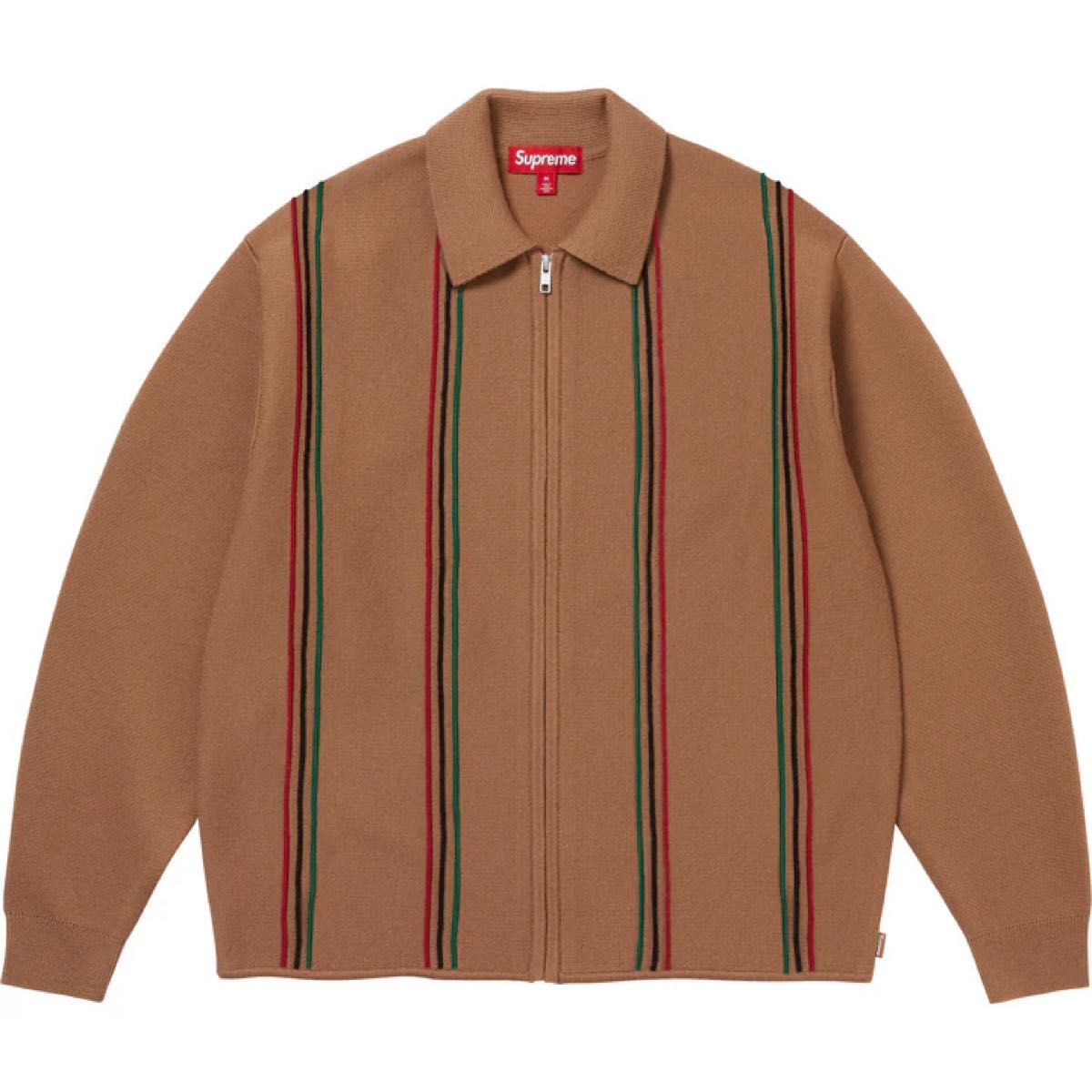 L】Supreme Stripe Zip Up Polo Sweater｜Yahoo!フリマ（旧PayPayフリマ）