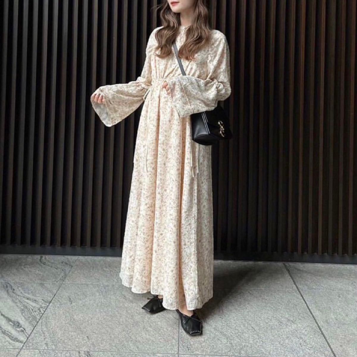 Acka original flower dress one-piece 花柄ワンピース ロング