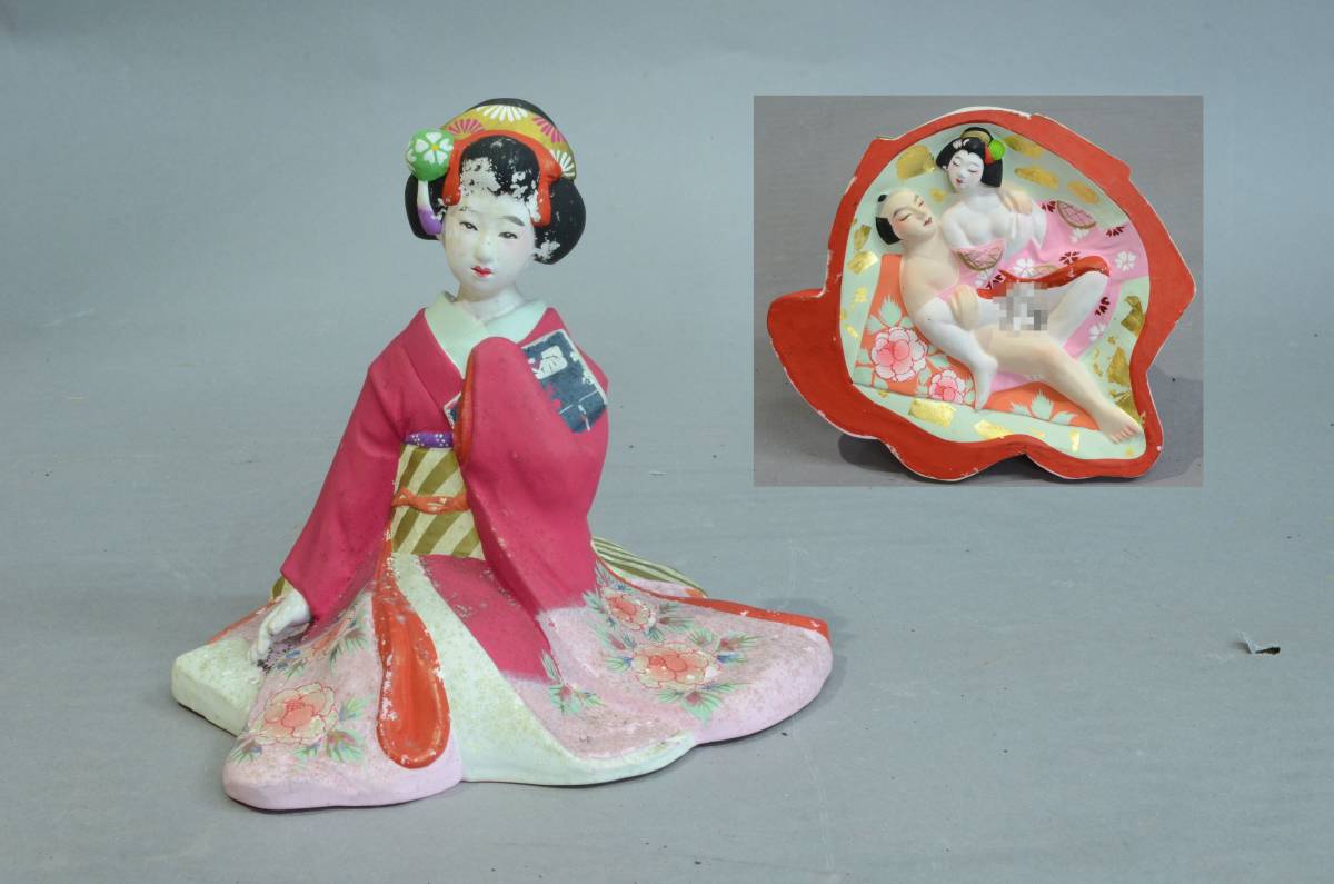 Yahoo!オークション - 舞子 春画人形 裏絵艶人形 枕絵 浮世絵 検）土人