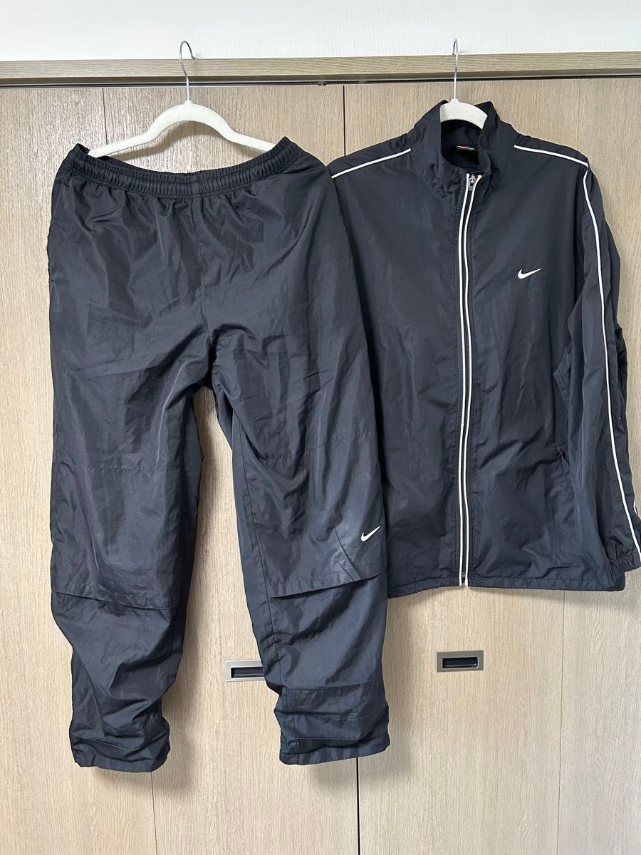 NIKE ナイキ ナイロンジャケット パンツ セットアップ ブラック L