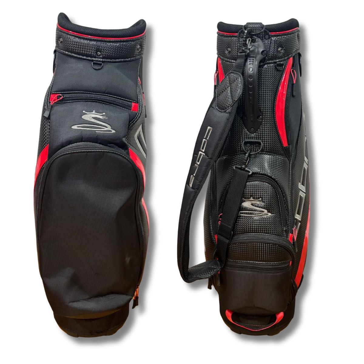 COBRA キャディバッグ 軽量×高耐久 カバー付の極美品 ゴルフバッグ