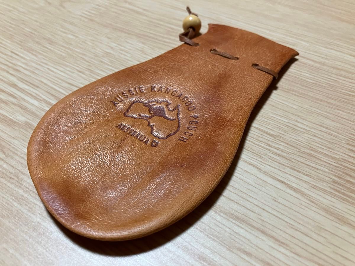 オーストラリア カンガルー 玉袋 ラッキーポーチ コインケース 未使用