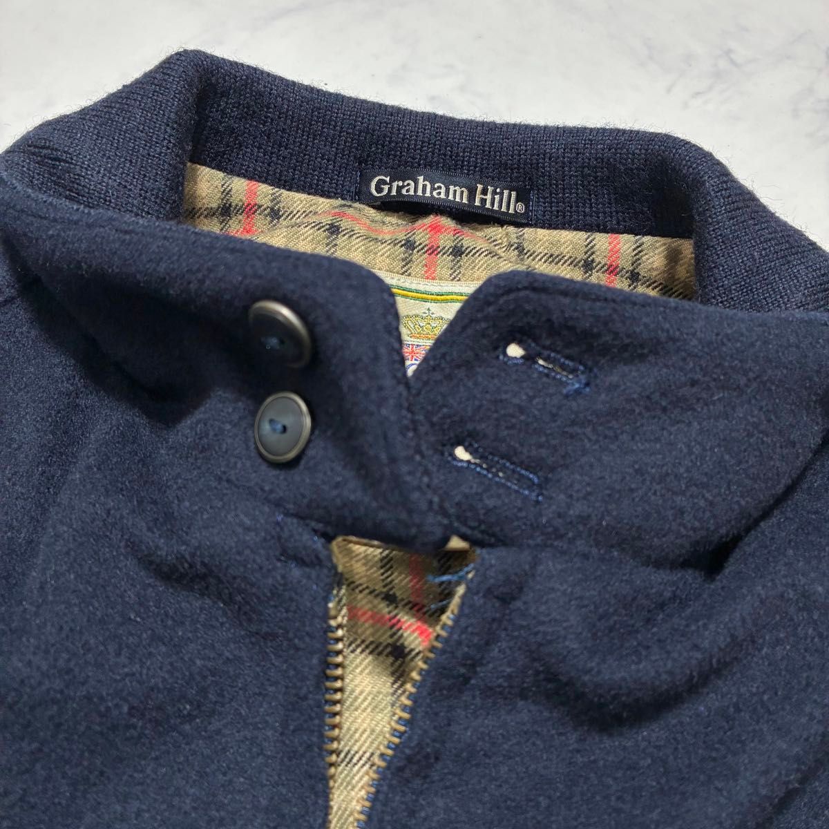 カシミヤ混 ハリントンジャケット スイングトップ Graham Hill