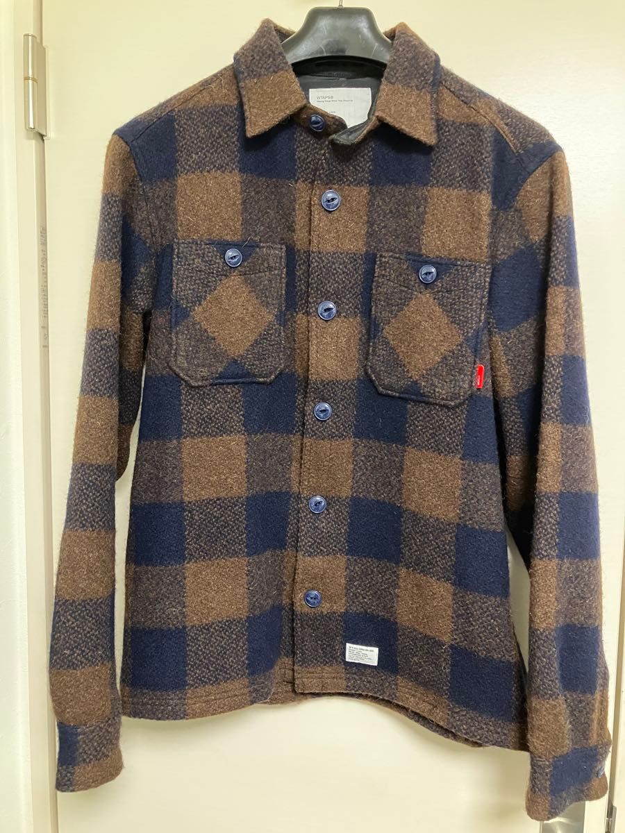 WTAPS ダブルタップス バッファローチェック ウールシャツ Lサイズ