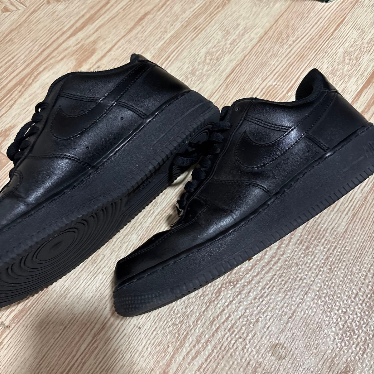 NIKE AIR FORCE 1 '07 BLACK/BLACK 26 5cm エアフォースワン ブラック