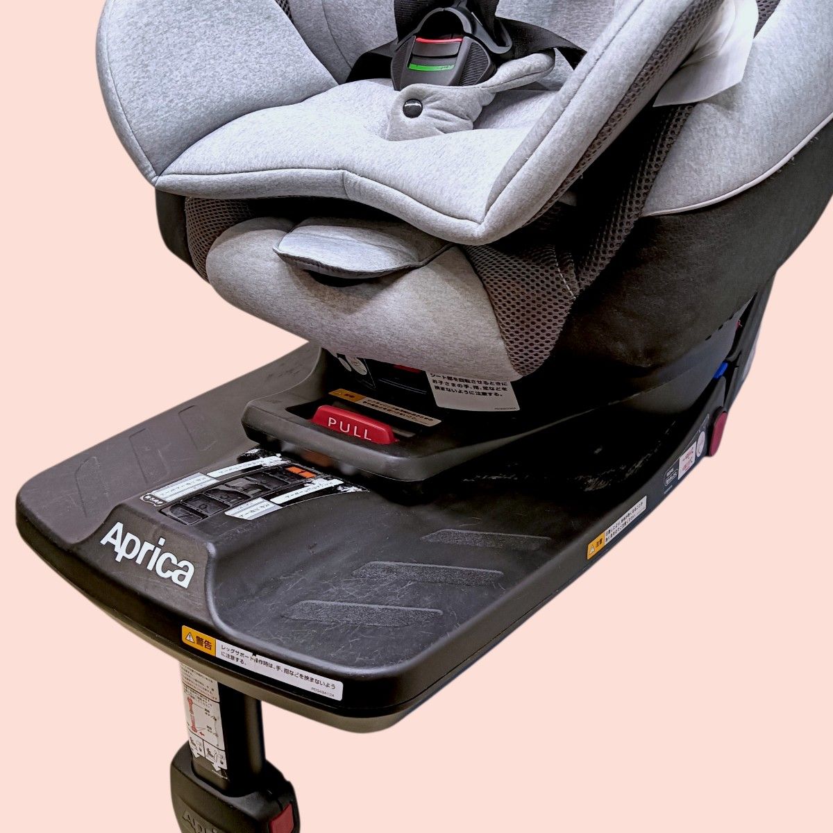 アップリカ【美品】クルリラAC ISOFIX ベルト式 付属品あり 新生児対応
