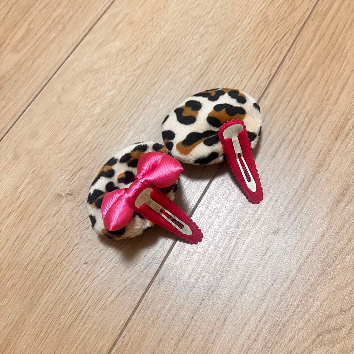 ディズニー ミニー ヒョウ柄 ピンク 豹柄 ヘアピン パッチン｜Yahoo