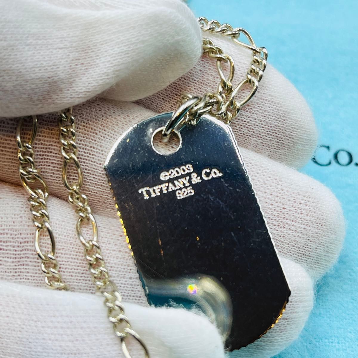 Tiffany&Co ティファニー ネックレス ドッグタグ コインエッジ ID