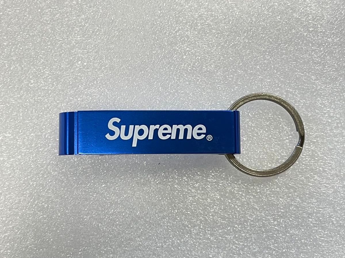 新品未使用 Supreme Bottle Opener Keychain / Blue 青 栓抜き