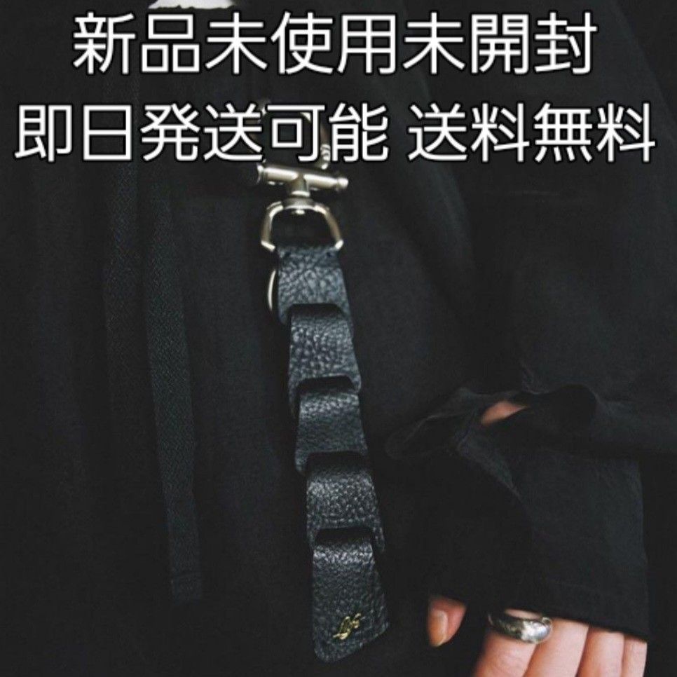リドム lidnm Llife ライフ LEATHER KEY CHAIN BLACK ブラック レザー